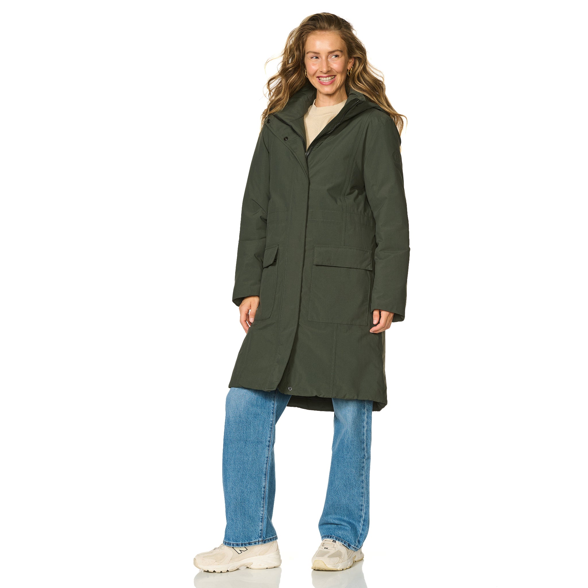 Winterparka Aspen donkergroen Happy Rainy Days