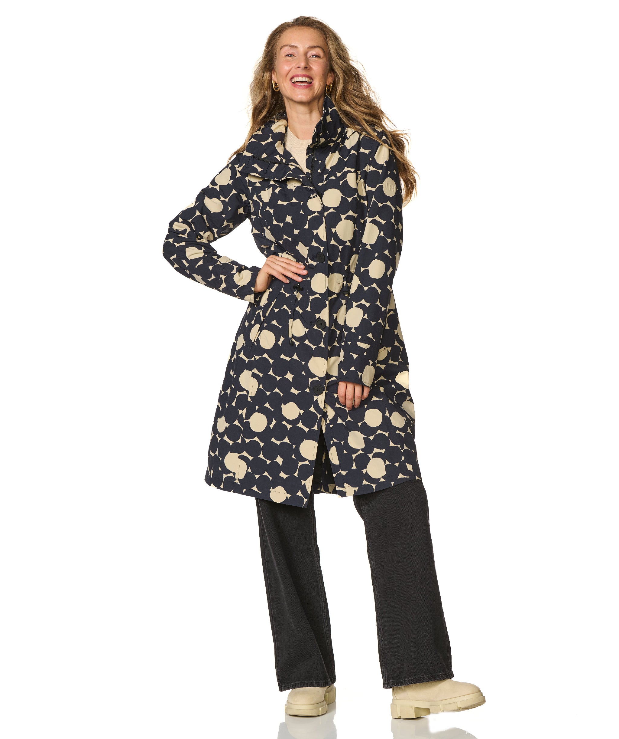 Regenjas Porto print sand Happy Rainy Days 