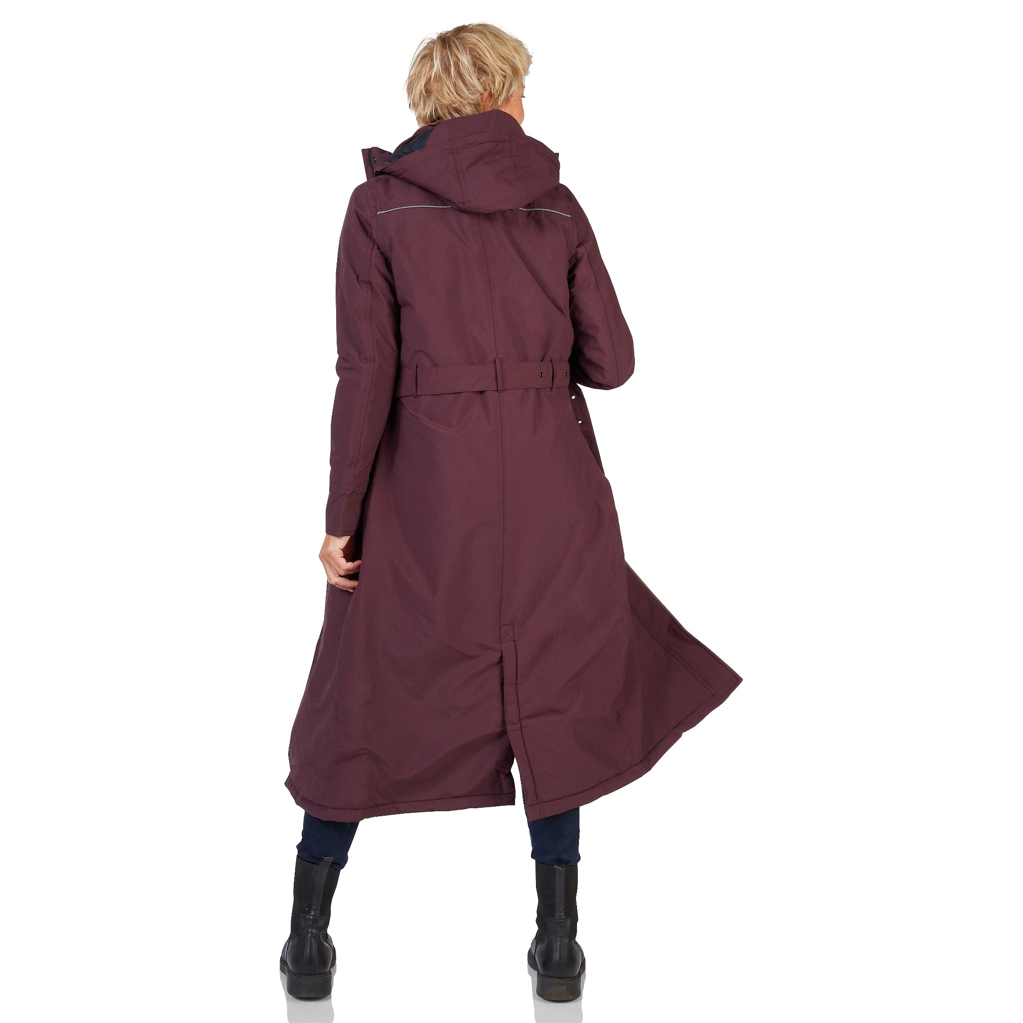 Winterjas Toronto burgandy happy rainy days