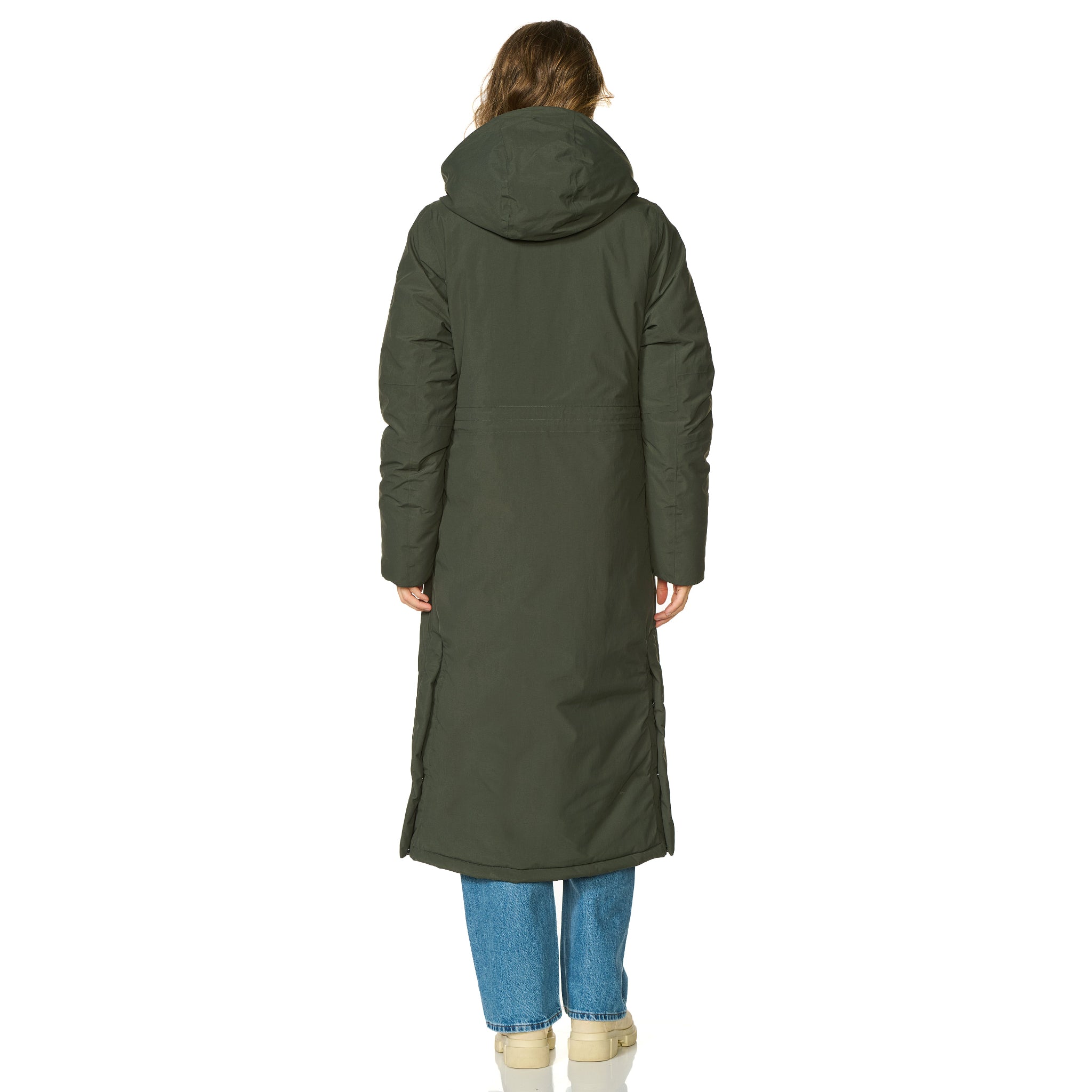 Winterjas Vancouver donkergroen happy rainy days