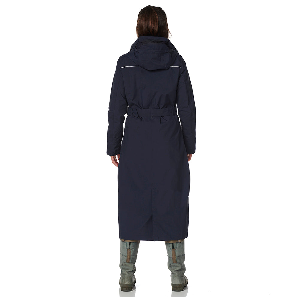 Lange Regenjas Dames Blauw Montreal Happy Rainy Days Back